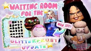 facecam 🤩  day 13  waiting room for the 🎄glitterfrost update🧸  royale high [upl. by Finny541]