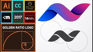 How to create Golden Ratio Logo Design in Adobe Illustrator CC  HD  N [upl. by Medea]