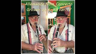 Allemande from concerto grosso opus 6 8 variation IV [upl. by Zacharia]