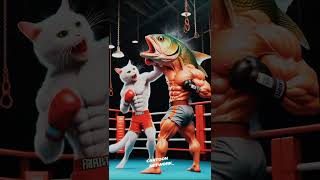 Hilarious SixPack Cats First Boxing Match Against Fish Foes  Amusing Ai Cat Story [upl. by Arihaz689]