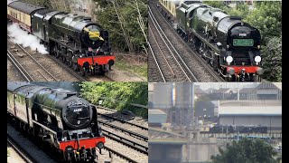 Best of Steam Trains on UK Mainline 2024 [upl. by Cele]