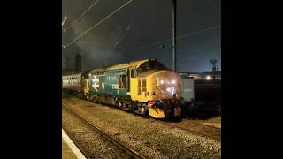 Class 37 37403 Isle of Mull Thrashes Out Of Darlington With 2 SRPS Mk1 Coaches class37 thrash [upl. by Lorilee]