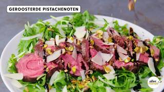 Bavette met Pecorino en pistache  Recept  Allerhande [upl. by Lepper]