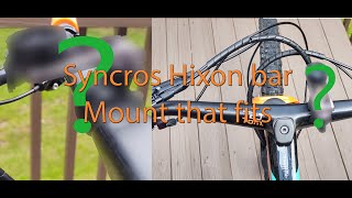 Syncros Hixon Handlebar mount that fits for lights or bike computer [upl. by Essyle777]