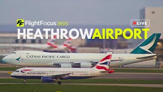 Heathrow Airport Live  STORM WINDS Friday 29th March 2024 [upl. by Narhem]