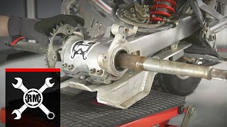 How To Replace the Axle amp Axle Bearings on a Sport ATV [upl. by Barraza518]