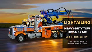 How To Add Led Lights To Lego Heavyduty Tow Truck 42128Lightailing [upl. by Leeke351]