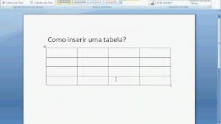 Como inserir uma tabela no word [upl. by Novj]