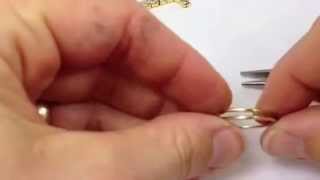 How to make Stackable Wrapped Wire Rings [upl. by Valeta]