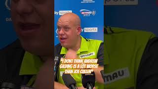 MVG NOT UNDERESTIMATING ANDREW GILDING AHEAD OF WORLD MATCHPLAY QUARTERFINAL darts pdc [upl. by Chak]