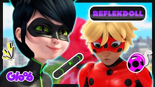 MISTER BUG E LADYNOIR DERROTAM A REFLEKDOLL REFLEKDOLL  MIRACULOUS LADYBUG 3ª TEMP  Mundo Gloob [upl. by Ahsenat581]