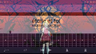 Kizumonogatari III ED ÷ étoile et toiédition le blanc Fingerstyle Guitar Tabarrmarc gil bawaan [upl. by Ailisec]