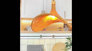 High Quality Bamboo Pendant Light Designers Picks Handmade Lighting Home Decor [upl. by Embry]