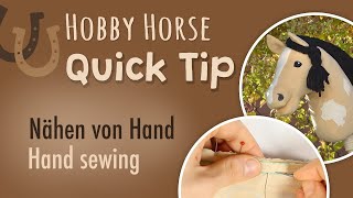 Quick Tip – Ein Hobby Horse nähen von Hand [upl. by Naginnarb478]