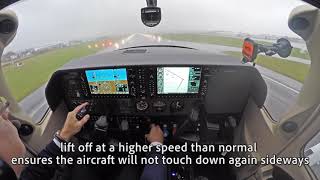 Cessna 182T flight in bad weather  icing and turbulence [upl. by Per]