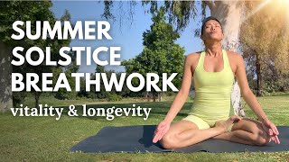 30 MIN Summer Breathwork Meditation for Vitality amp Longevity [upl. by Sicard]