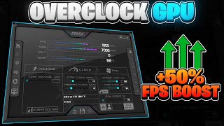 Msi Afterburner How To Overclock Your GPU in 2023 🔧 Step By Step Guide [upl. by Oetam24]