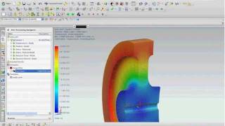 3D View of 2D Axisymmetric Results Whats New in NX8 CAE [upl. by Lamej980]