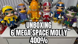 POP MART MEGA SPACE MOLLY 400  UNBOXING [upl. by Aneerbas]