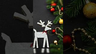 Diy Cement Craft Reindeer Christmas Craft Cardboard Craft chritmascraft cement shorts ytshorts [upl. by Burd]