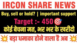 ircon share latest news today  ircon share latest news  ircon share  ircon share target [upl. by Assillam93]