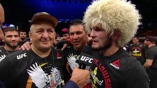 UFC 242 Khabib Nurmagomedov and Dustin Poirier Octagon Interviews [upl. by Uhn37]