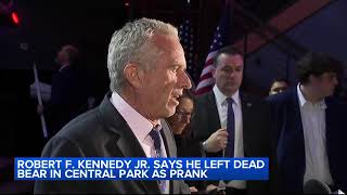 RFK Jr says he left dead bear in Central Park 10 years ago as a prank [upl. by Else]