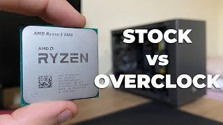 Ryzen 5 5600 Stock Vs Overclock [upl. by Kaylyn]