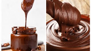 Chocolate Spread Easy Recipe🍫😱No Hezalnut❌Butter Easy homemade Nutella Spread Chocolate Ganache [upl. by Nortyad]