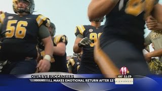 ETSU football makes emotional return after 12 years [upl. by Ettigirb]