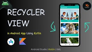 RecyclerView in Android Studio using Kotlin Part 1 android recyclerview development kotlin [upl. by Swigart]