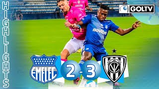 Emelec 2  3 Independiente del Valle  GOLES  Liga Pro Ecuador [upl. by Esylla]