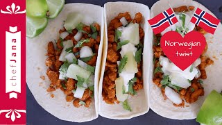 Best vegan tacos EVER⎜Tacos al pastor⎜Norwegian twist 🇳🇴⎜TVP [upl. by Seigler]