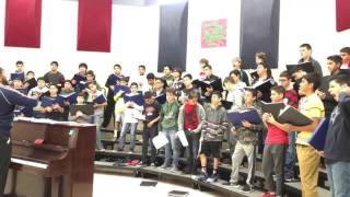 Fossum MS boys choir warmups 2 [upl. by Jillie]