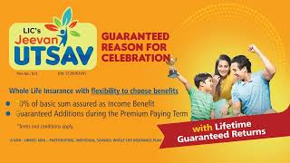 LIC Jeevan Utsav 10sec Vignette English [upl. by Freberg]