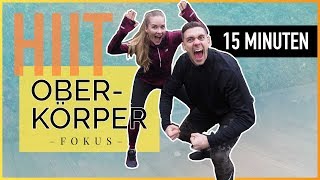 HIIT Workout – 15 Minuten für einen starken Oberkörper  ALEA  Fettverbrennung  Muskelaufbau [upl. by Ligriv]