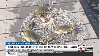 VIDEO Lowcountry blue crabbers tossing the pot over new SCDNR laws [upl. by Nale]