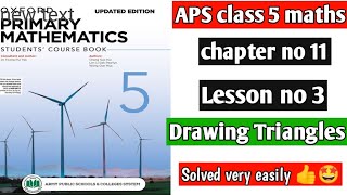 Chapter no 11 Properties of Triangles  Lesson no 3 Drawing Triangles  Oxford primary maths [upl. by Derrick728]