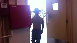 USMC Chief Drill Instructor Marching Recruits [upl. by Savitt268]