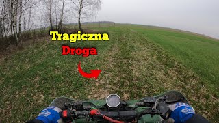 Tragiczna droga  amortyzatory w quadzie to będą do wymiany🛠🤣 [upl. by Leahey]