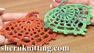 How to Crochet Spider Web Leaf [upl. by Airlia]