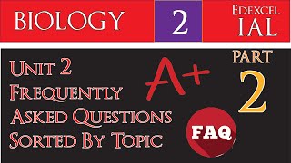 IAL Biology Unit 2  Frequently Asked Questions Part 2 in Under 10 mins [upl. by Myra]