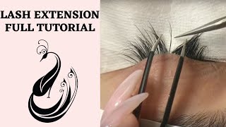 Eyelash Extensions 101  Full Tutorial on Application [upl. by Hauge]