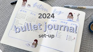 My 2024 Bullet Journal Setup  20 simple ideas [upl. by Nayarb]