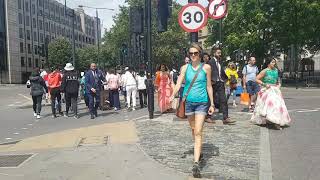 LONDON WALK 2019  from TOWER BRIDGE to TOWER GATEWAY DLR station [upl. by Eslehc139]