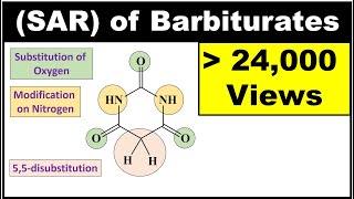 SAR of Barbiturates SAR Of barbituric acid derivatives [upl. by Verene]