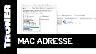 Windows 10 MACAdresse ändern kein Download [upl. by Enneillij134]