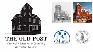 The Old Post Office In Harriston Ont quotCentre for business amp creativityquot [upl. by Denice]