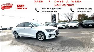 360° View of 2022 Audi A3 40 Komfort at Peel Car Sales  Best Car Showroom Tour 2024 [upl. by Woodhead438]