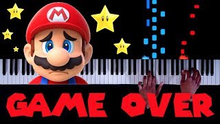 20 CLASSIC Mario quotGame Overquot Themes on Piano [upl. by Woothen]